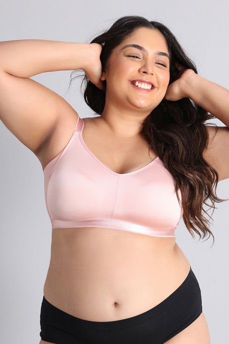 Zivame True Curv Single Layered Non Wired Full Coverage 360 Minimiser Bra - Silver Pink — image 2